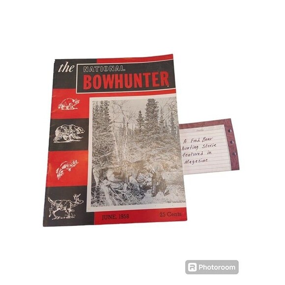 The National Bowhunter Magazine June 1958-Features Article By Fred Bear-Nice - Picture 11 of 12